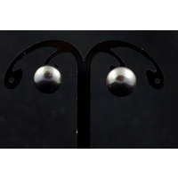13mm Fresh Water Pearls Stud Earrings w 925 S/S Fasting