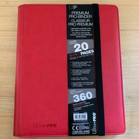 ULTRA PRO Premium 9-Pocket PRO-Binder - 20 Pages - 360 Cards Red