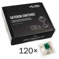 Glorious PC Gaming Race Gateron Green Switches - Linear Clicky (120 pieces)