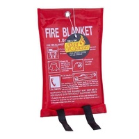 1 x Fire Blanket Fibre Glass Fabric 1m x 1m Certified up to 340 Degrees