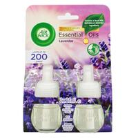 Air Wick Pk2 x 19mL Essential Oils Electric Plug In Diffuser Refill - Lavender