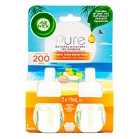Air Wick Pk2 x 19mL Essential Oils Electric Plug In Diffuser Refill - Tropical Great Barrier Reef