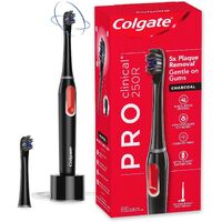 Colgate ProClinical Electric Power Toothbrush 250R Charcoal 2 Brush Heads Included