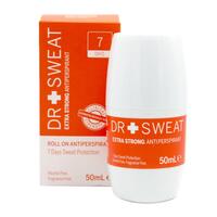 3 x Dr Sweat Roll On Antiperspirant Extra Strong 7 Days Sweat Protect Fragrance Free 50mL