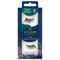 Eylure London False Lashes - Eco Lash & Stash - Vegan Faux Mink - Date Night