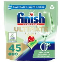 6 x Pack of 45 (270) Finish Ultimate 5 in 1 Eco Dishwasher Tablets 