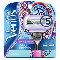 Gillette Vera Bradley + Venus Extra Smooth Swirl Blade 4 Pack
