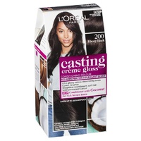 L'Oreal Casting Creme Gloss Semi-Permanent Hair Colour - 200 Ebony Black (Ammonia Free)
