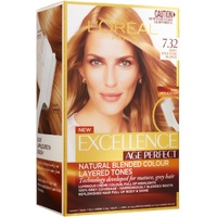L'Oreal Age Perfect Permananent Hair Colour - 7.32 Dark Gold Rose Blonde