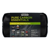 L'Oreal Men Expert Pure Carbon Regime Set 4 Piece - For Oily and Acne Prone Skin