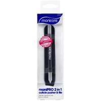 Manicare ManiPRO 2-In-1 Cuticle Pusher & File European Crystal