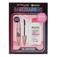 Maybelline + Garnier Game Changers Gift Set Mascara + Micellar Cleansing Water 125mL