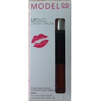 ModelCo Lip Duo Double Ended Lipstick & Lip Gloss With In-Built Mirror - Grace