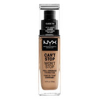 2 x NYX Can’t Stop Won’t Stop Full Coverage Foundation 30mL - 12 Classic Tan