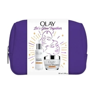 Olay Gift Bag Let's Glow Together - Vitamin C + Niacinamide Serum 30mL & Moisturiser 50g