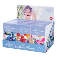 IS GIFT Super Absorbent Microfibre Turban Towel - Assorted Botanical Designs