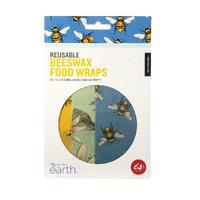 IS GIFT Reusable Beeswax Food Wraps Bees Set of 3