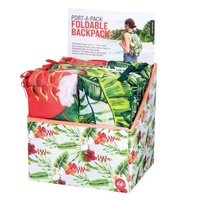 IS GIFT Port-A-Pack Foldable Backpack - Tropical - Assorted