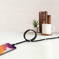 1m Easy-Coil Self Winding 3A Fast Charging Data Cable - IOS 8PIN - Colour Random