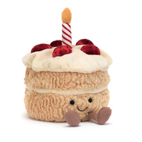 Jellycat Amuseables Birthday Cake Plush 16cm x 12cm x 12cm
