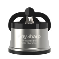 AnySharp ASKSPRO Knife Sharpener Gunmetal Grey/Black 6x6x5cm