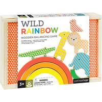 Petit Collage Wild Rainbow Wooden Balancing Game - 2-4 Players
