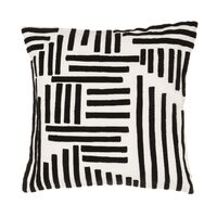 Amalfi Crossroads Cushion Black / Off White 45x45x10cm