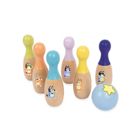 Bluey Wooden Skittles Set