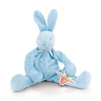 Bunnies By the Bay - Silly Buddy Bunny Super Soft Plush 25cm Dummy Holder Blue