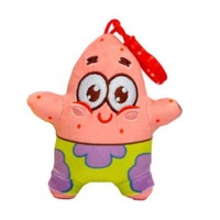 Licensed SpongeBob SquarePants 10cm Plush Bag Belt Clip - Patrick