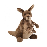 Gund Jirra 25cm Kangaroo & Removeable 10cm Joey Plush