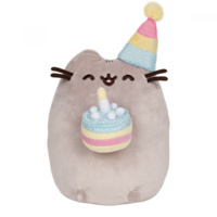 Gund Pusheen the Cat Birthday Plush with Cake 24cm