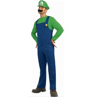 Adult Super Mario Brothers Costume - Luigi