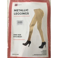 Metallic Leggings for Dress Ups - Gold