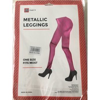Metallic Leggings for Dress Ups - Pink