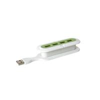 Quirky Contort Flexible 4 Port USB hub with Cord Manager in Green
