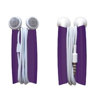 2 x Quirky Wrapster Earbud Cord Wrap - Purple
