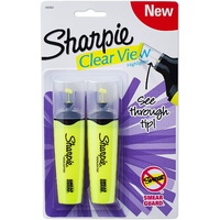 Sharpie Clear View Highlighters Yellow 2 Pack