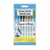 5 x Pack of 8 Papermate 1.0mm Ball Pen - Assorted