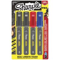 Sharpie Pro Fine Permanent Markers Assorted 4 Pack