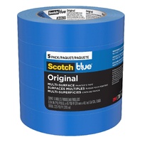 Pack of 5 Scotch Blue Painter's Masking Tape 24mm x 41m