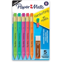 Paper Mate Handwriting Triangular Mechanical Pencil Set with Lead & Eraser Refills, 1.3mm