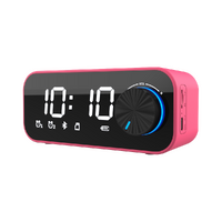 Pantone Digital Clock with Bluetooth Speaker – Pink