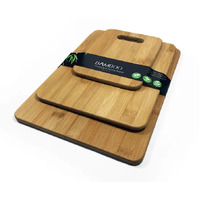 Bamboo Cutting Board Set for Kitchen Serving Chopping Boards 3 pcs 