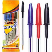 Pack of 5 Bic Cristal Xtra Life Ballpoint Pens Assorted