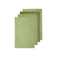 Ladelle Benson Microfibre Kitchen Tea Towels 4Pk 45cm x 70cm - Olive Green