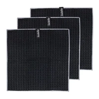 Pack of 3 Ladelle Mega Waffle Microfibre Dishcloth 30cm x 30cm in Black