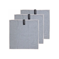 Pack of 3 Ladelle Mega Waffle Microfibre Dishcloth 30cm x 30cm in Grey