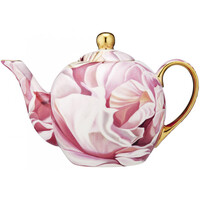 Ashdene Blooms New Bone China Teapot with Metal Infuser 600ml - Champagne
