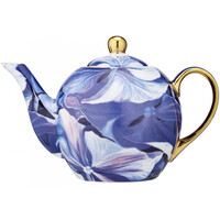 Ashdene Blooms New Bone China Teapot with Metal Infuser 600ml - Moonlit